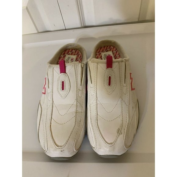New Balance 442 Slip On Mule Women’s Sz 7.5 White Pink - Picture 4 of 8